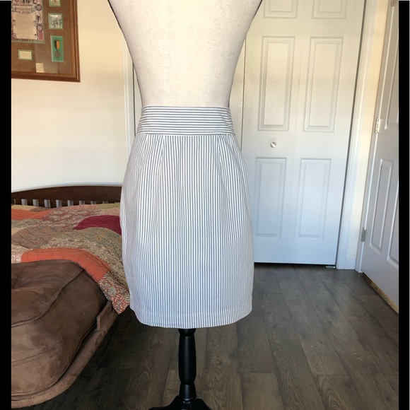 FRENCH CONNECTION striped lace-up a-line skirt - Picture 5 of 6